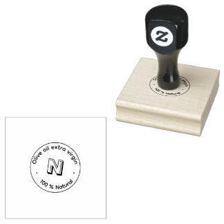Sello De Caucho Natural Packaging Round Rubber Stamp