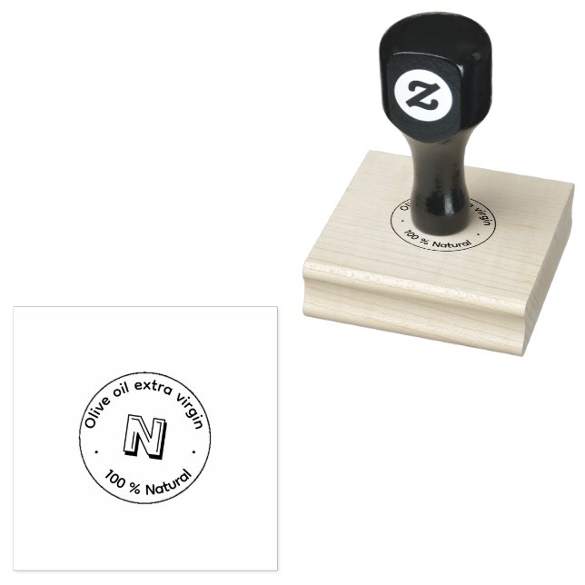 Sello De Caucho Natural Packaging Round Rubber Stamp (Sellado)