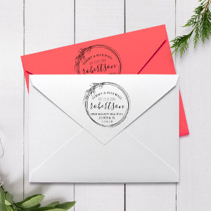 Sello De Caucho Navidades Boda estampillas