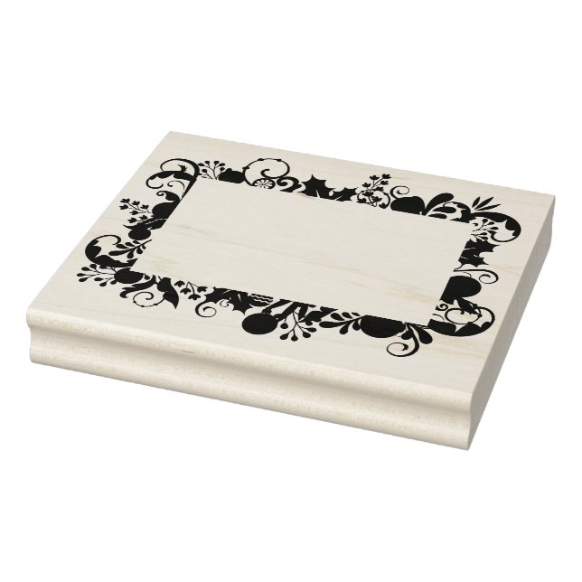 Sello De Caucho Navidades Borde marco de borde DIY Bolsa de regist (Sello)