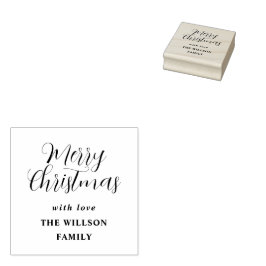 Sello De Caucho Navidades botánicos de eucalipto de escritura dora