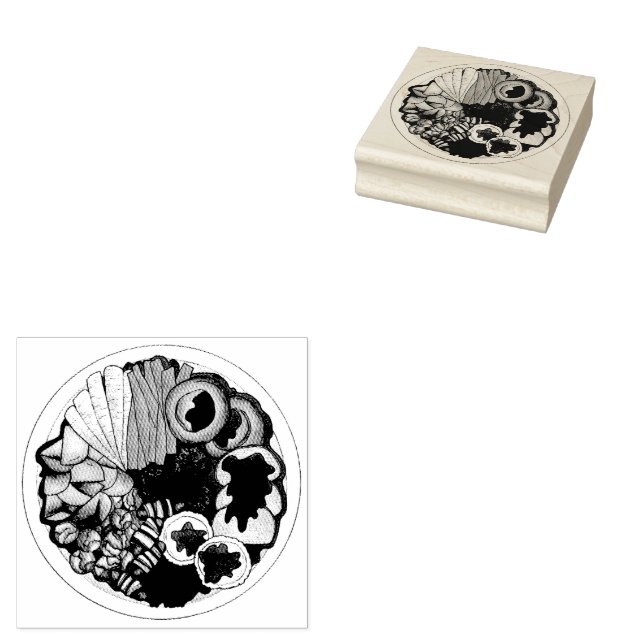 Sello De Caucho Navidades británicos cenan Fiesta festivo de Turqu (Sellado)