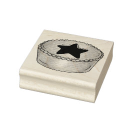 Sello De Caucho NAVIDADES británicos fruit mince pie comida festiv