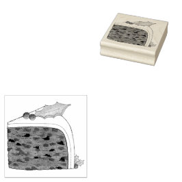 Sello De Caucho Navidades británicos preparan comida festiva para 