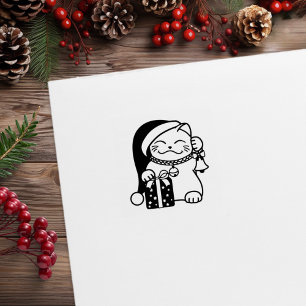Sello De Caucho Navidades Cat 1x1