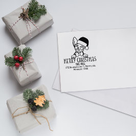 Sello De Caucho Navidades de dirección de retorno de gato de Donsk