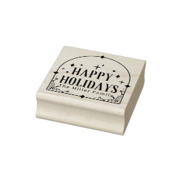 Sello De Caucho navidades de fiesta tardía moderna