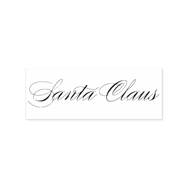 Sello De Caucho Navidades de firma de Santa Claus V (Impresión)