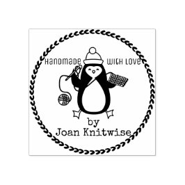 Sello De Caucho Navidades de hilados de ganchos de crochet de ping