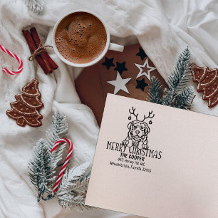 Sello De Caucho Navidades de perro de montaña de los Pirineos: dir