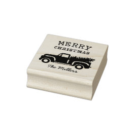 Sello De Caucho Navidades de Pine Tree Truck