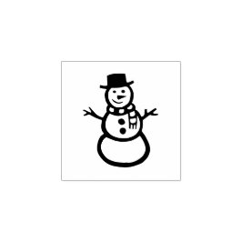 Sello De Caucho Navidades de Snowman de arte folclórico ruso rompe