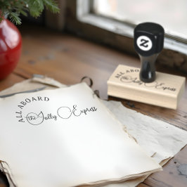 Sello De Caucho Navidades divertidos del Polo Norte Jolly Express