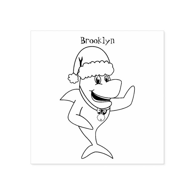 Sello De Caucho Navidades divertidos ilustracion personalizado de  (Impresión)