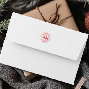 Sello De Caucho Navidades Express Red Classic