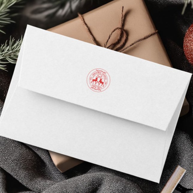 Sello De Caucho Navidades Express Red Classic (Christmas Express Red Classic Rubber Stamp)