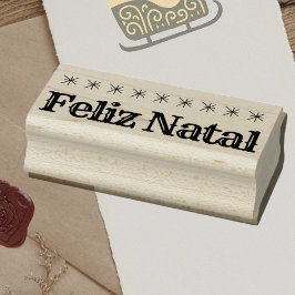 Sello De Caucho Navidades Feliz Natal en portugués