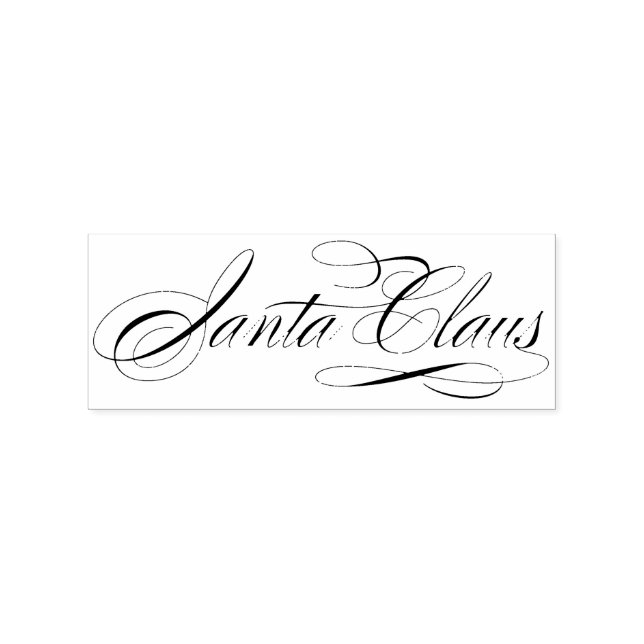 Sello De Caucho Navidades Firmas de Santa Claus II (Impresión)