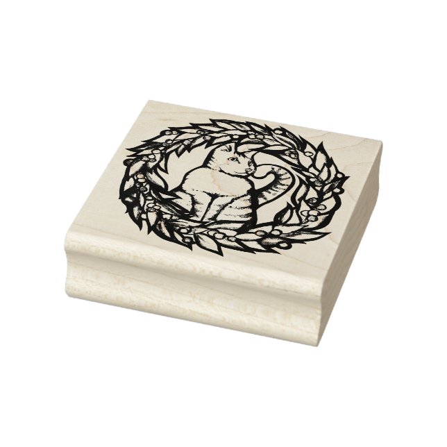 Sello De Caucho Navidades gatos gatitos (Sello)