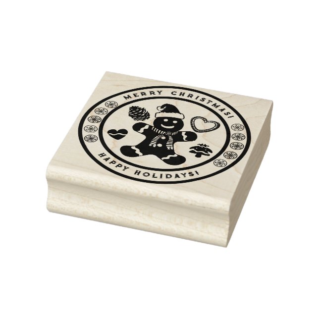 Sello De Caucho Navidades Gingerbread Man (Sello)