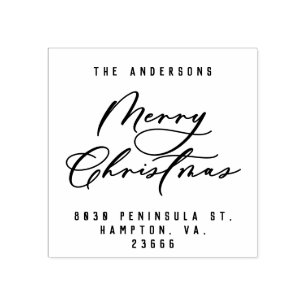 Sello De Caucho Navidades moderno elegante guión mínimo único