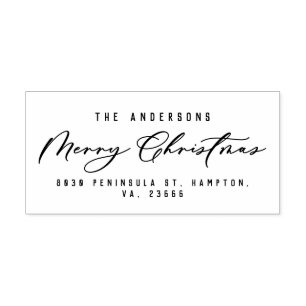 Sello De Caucho Navidades moderno elegante guión mínimo único