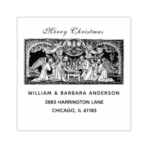 Sello De Caucho Navidades Natividad Jesús María José Ángeles