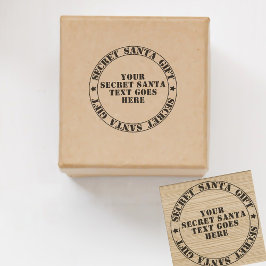 Sello De Caucho Navidades Personalizado de intercambio secreto de 