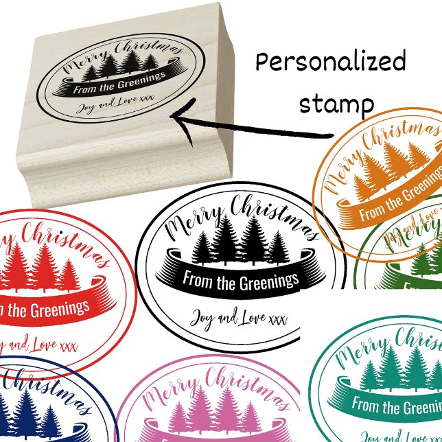 Sello De Caucho Navidades personalizados con tinta de estampador d (Subido por el creador)