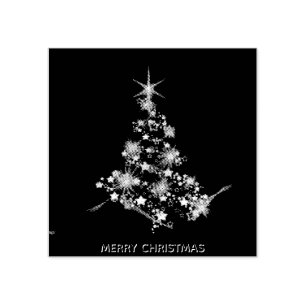 Sello De Caucho Navidades Pine Tree