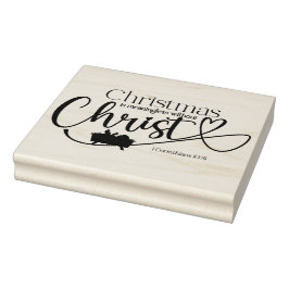 SELLO DE CAUCHO NAVIDADES SIN SIGNIFICADO SIN MADERA CRISTA