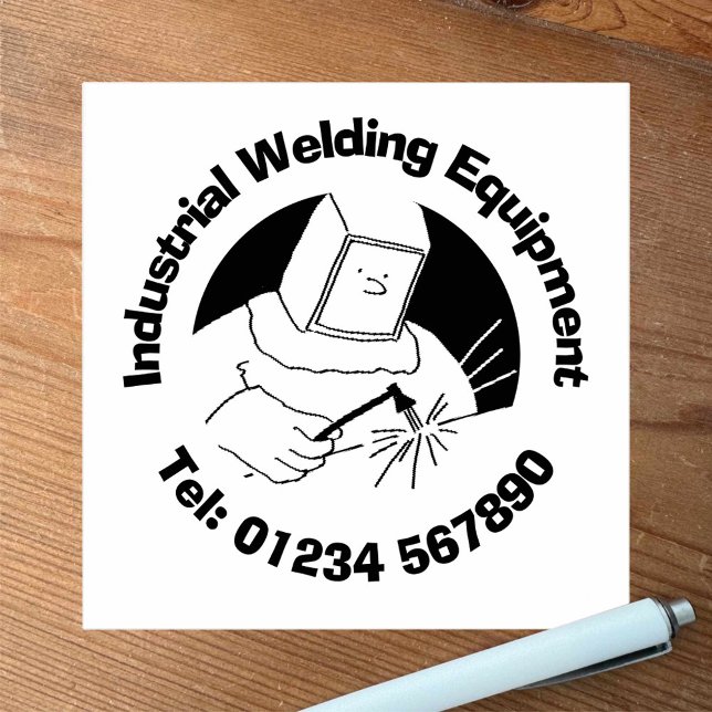 Sello De Caucho Negocio de equipos de soldadura industrial. (Subido por el creador)