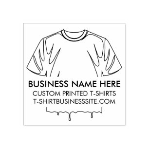 Sello De Caucho Negocio de estampado de ropa de vestir camiseta