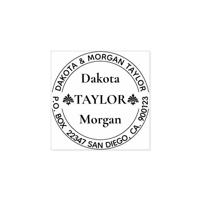 Sello De Caucho Negocios | Personal Cree su propia (Impresión)