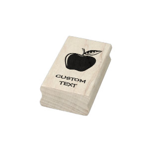 Sello De Caucho Negro de Apple