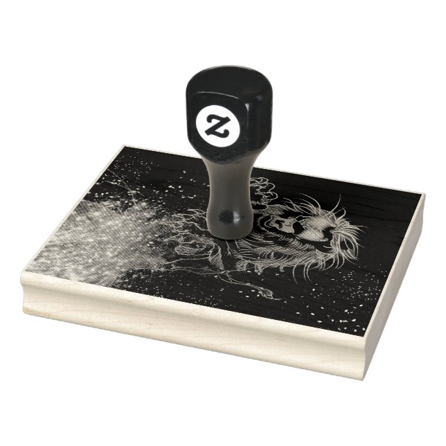 Sello De Caucho Neon Lion (Sello)