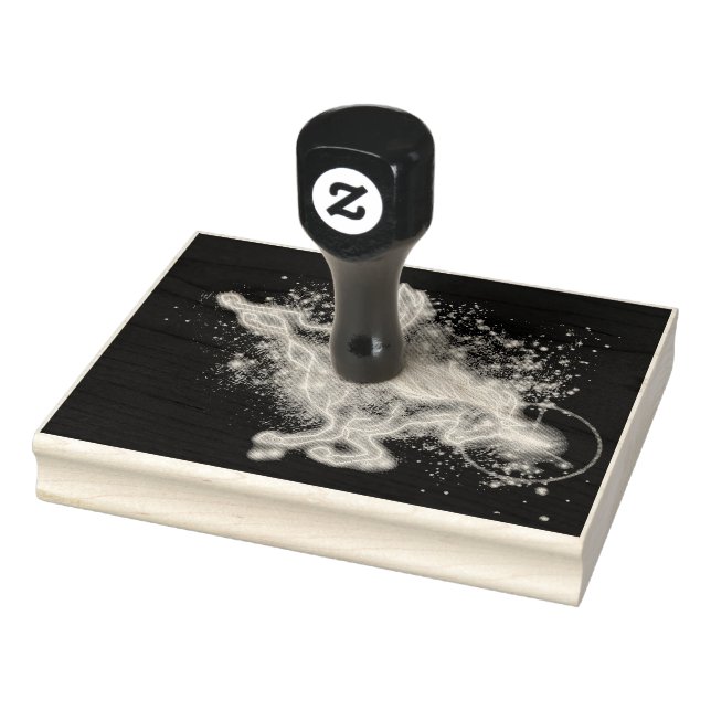 Sello De Caucho Neon Unicorn (Sello)