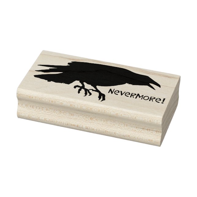 Sello De Caucho "Nevermore" Raven (Sello)