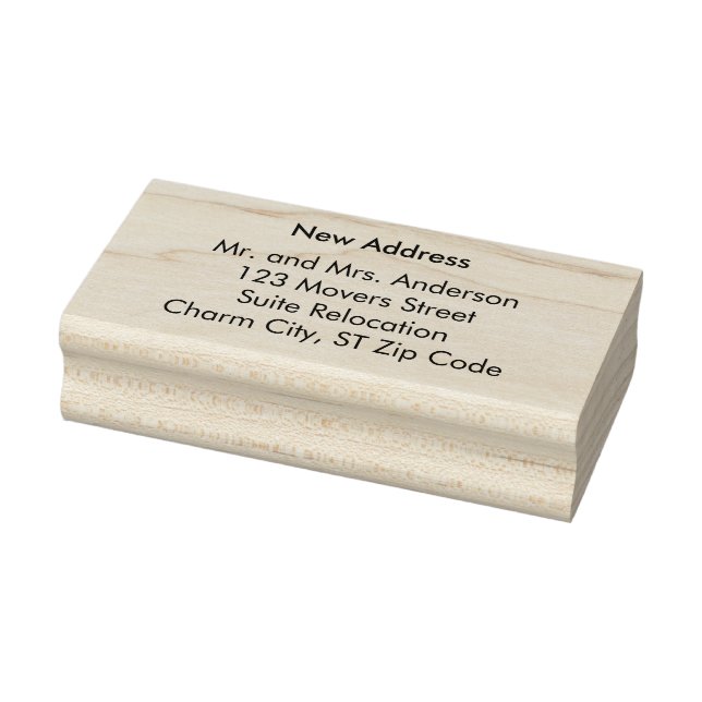 Sello De Caucho New Address Custom Rubber Stamps (Sello)