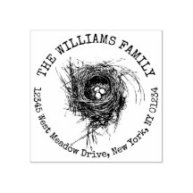 Nido de pájaros con huevos Personalizado de la Nat