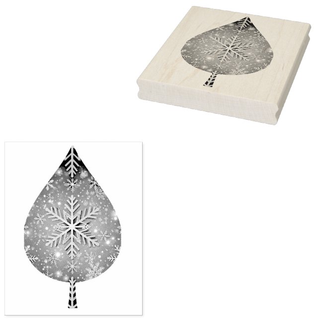 Sello De Caucho Nieve Dorada (Sellado)