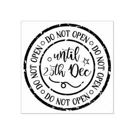 SELLO DE CAUCHO NO ABRIR HASTA EL 25 DE DICIEMBRE