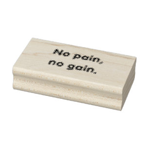 Sello De Caucho No Pain No Gain GYM Frases de motivación