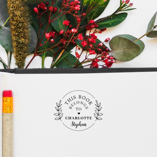 Sello De Caucho Nombre Botánico Personalizado Moderno Para El Que  (Subido por el creador)