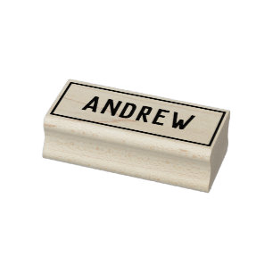 Sello De Caucho Nombre de Andrew