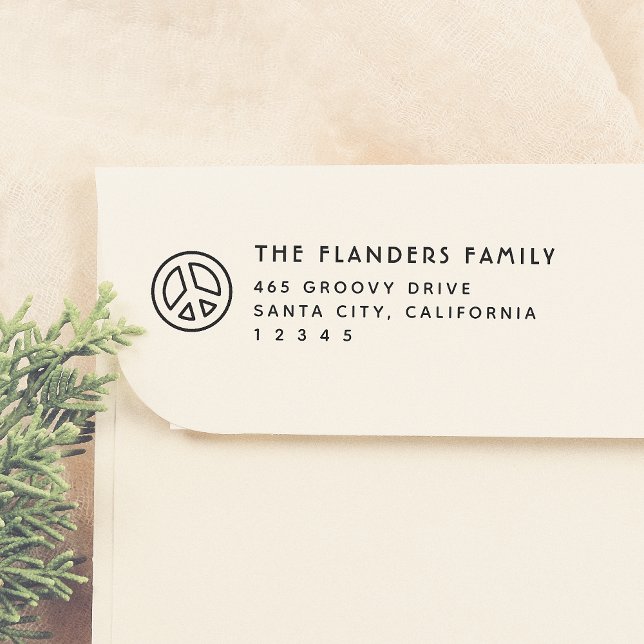 Sello De Caucho Nombre de familia de Peace Groovy Dirección de dev (Subido por el creador)