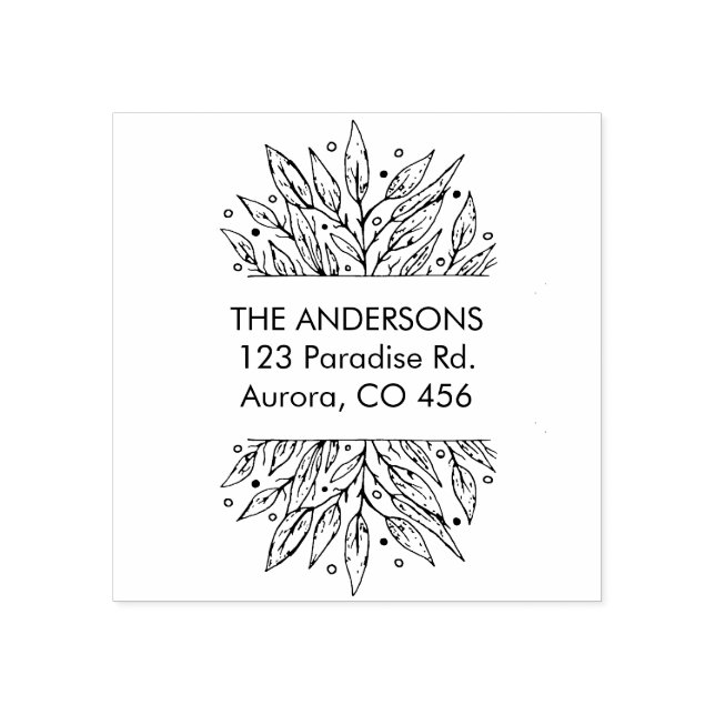 Sello De Caucho Nombre de familia del personalizado (Impresión)