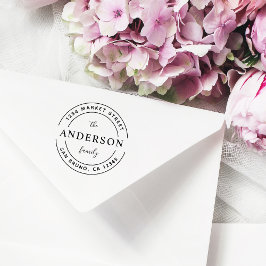 Sello De Caucho Nombre de familia del personalizado | Dirección de