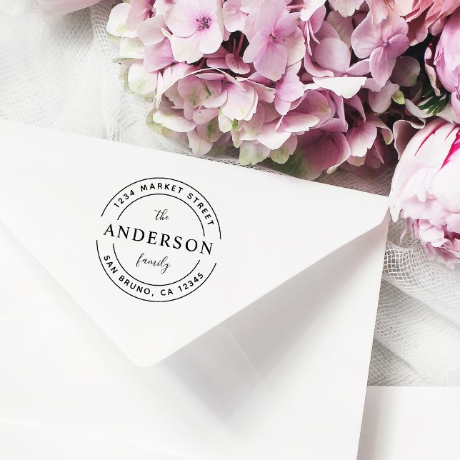 Sello De Caucho Nombre de familia del personalizado | Dirección de (Subido por el creador)