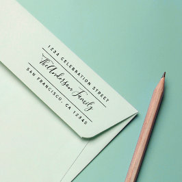 Sello De Caucho Nombre de familia del personalizado | Dirección de